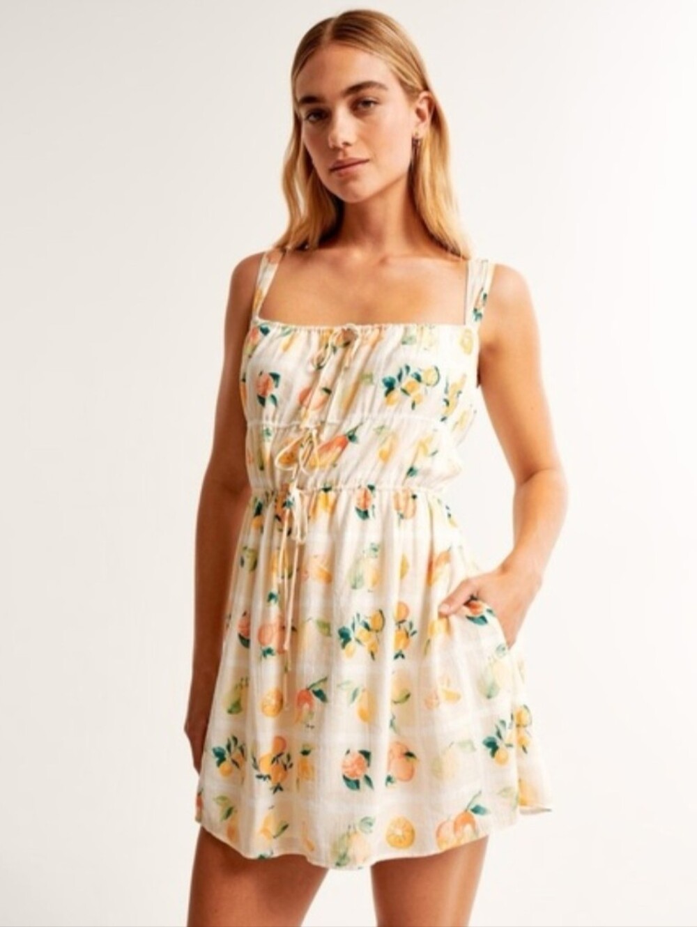 Abercrombie + Fitch Citrus Print Sundress